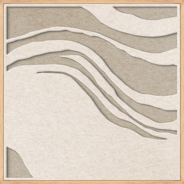 Tablou cu ramă/acustic 3D 62x62 cm Sacred Silence 2 – Malerifabrikken