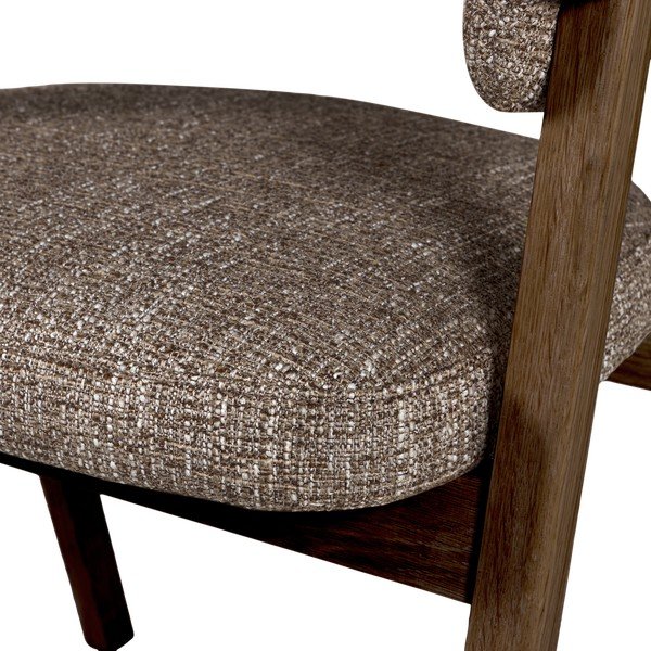 Scaun de dining maro cu cotiere tapițat Tunar – WOOOD-image-4