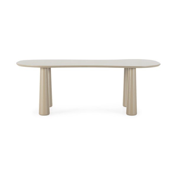 Măsuță de cafea bej cu blat din lemn de pin 110x220 cm Nahia – MOME