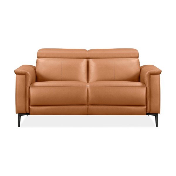 Canapea maro cu tapițerie din imitație de piele 160 cm Lund – Støraa