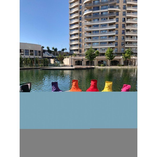 Beanbag pentru grădină roșu Aktif – Floriane Garden-image-2