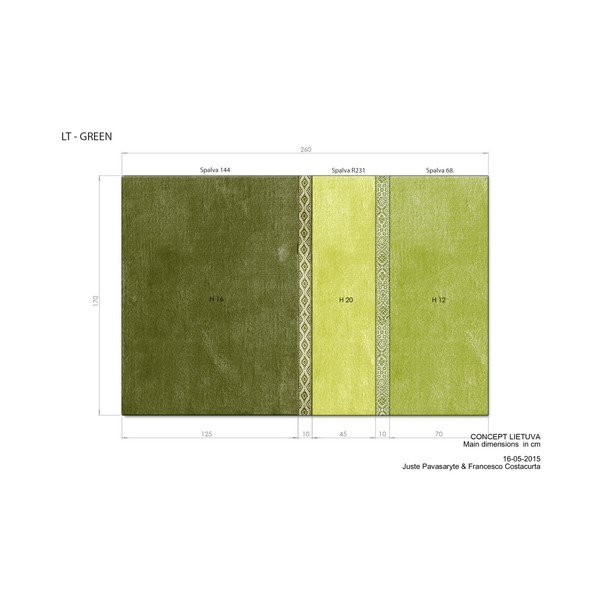 Covor EMKO Lietuva, 170 x 260 cm, verde-image-1
