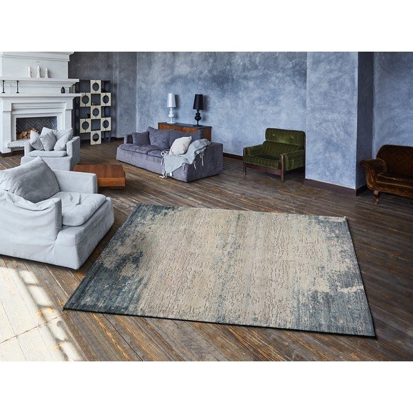 Covor Universal Farashe Abstract, 120 x 170 cm, gri-albastru-image-1