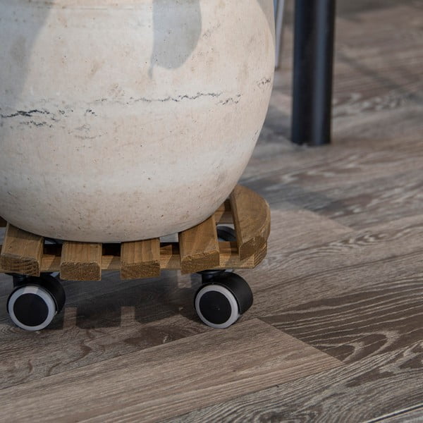 Bază mobilă pentru ghiveci din lemn ø 29 cm (înălțime 8 cm) Indoor – Esschert Design-image-1