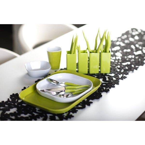 Set de tacâmuri Tullio 24 de piese, verde -image-2