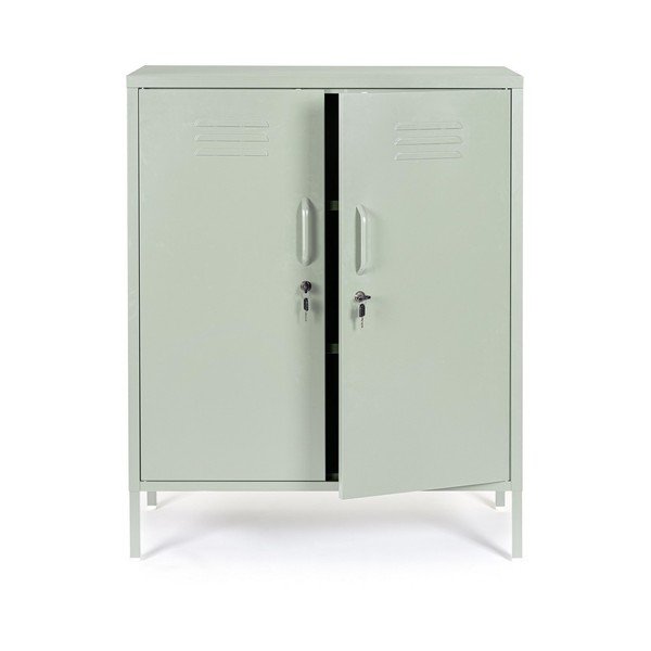 Dulap verde salvie din metal cu încuietoare 80x101,5x40 cm Cambridge – Yes Everyday-image-4