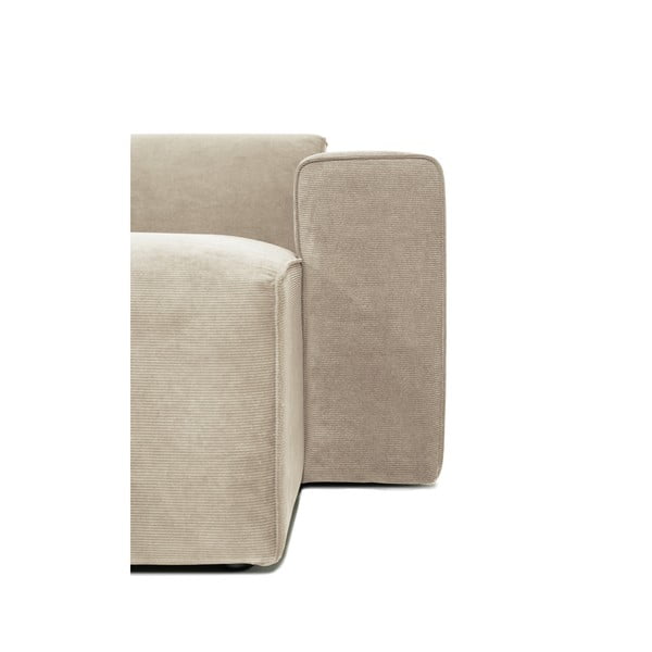 Colțar bej   din catifea reiată  (cu șezlong pe partea dreaptă) Sting - Scandic-image-4