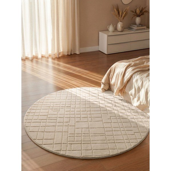 Covor bej rotund din lână ø 200 cm Kenso – Villeroy&Boch-image-1