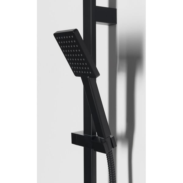 Set de duș negru mat din oțel inoxidabil 70 cm cu duș de mână/cu suport glisant – Sapho-image-2