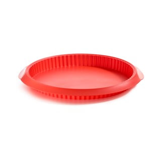 Formă din silicon pentru Quiche Lékué, ⌀ 28 cm, roșu
