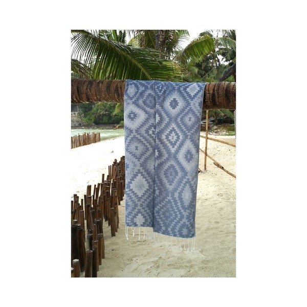 Prosop hammam Vive Blue, 95x180 cm-image-1