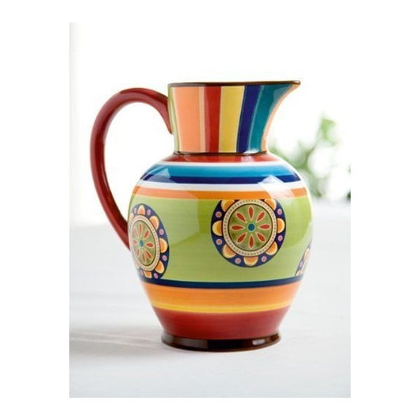 Carafă colorată din ceramică Brandani Etno