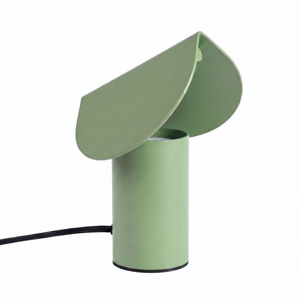 Veioză verde salvie LED din aluminiu (înălțime 15 cm) BISCUIT – Thoro