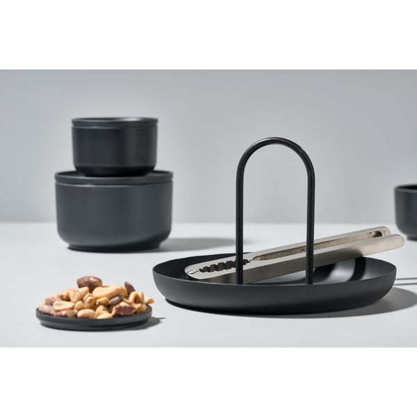 Tavă servire metalică Zone Singles, ø 20 cm, gri deschis-image-4