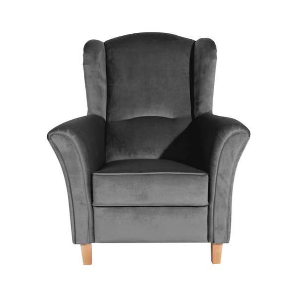 Fotoliu Max Winzer Agnetha Suede, antracit-image-1