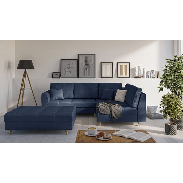 Taburet albastru închis Ariella – Ropez-image-1