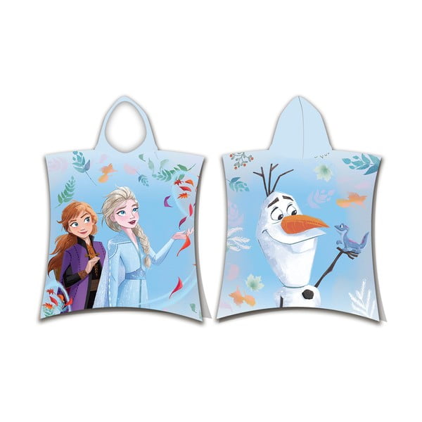 Poncho pentru copii albastru din frotir Frozen 2 – Jerry Fabrics