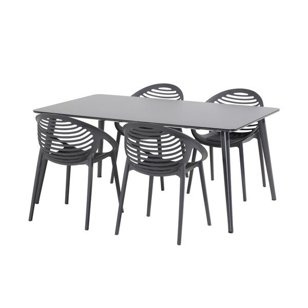 Scaun de grădină stivuibil Hartman Romeo, gri xerix-image-4