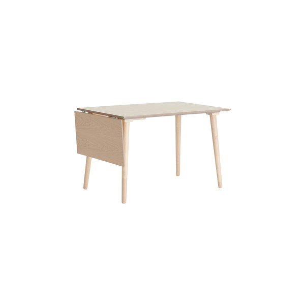 Masă de dining extensibilă cu aspect de lemn de ulm cu blat suplimentar 80x120 cm Jolina – Ellos Home-image-3