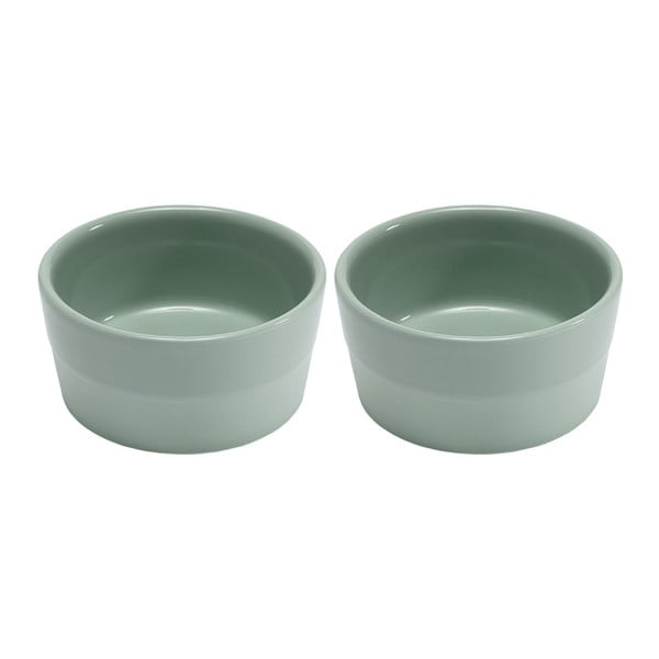 Set 2 boluri din ceramică Ladelle Dipped, Ø 9 cm, verde pastel