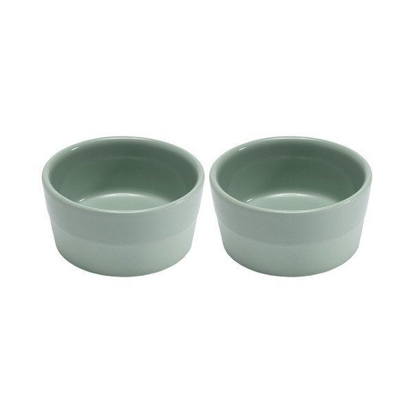 Set 2 boluri pentru copt din ceramică Ladelle Dipped, Ø 9 cm