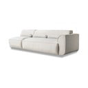 Șezlong modular alb (cu colț pe partea dreaptă) Flex Felix – Miuform