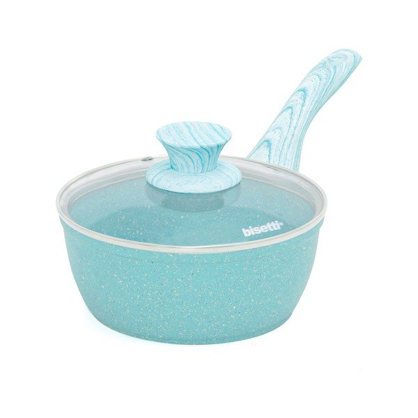 Ibric cu capac Bisetti Miss Gourmet, ø 18 cm, albastru