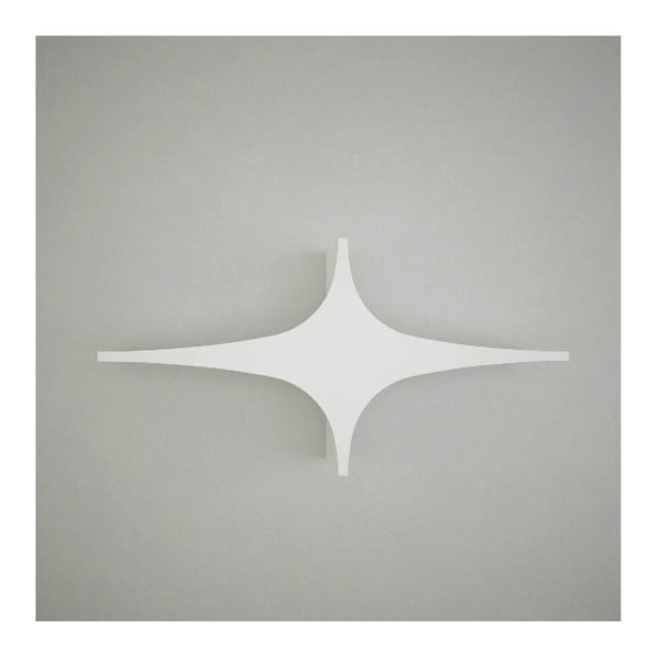 Raft de perete Manuel Single Star, lățime 90 cm, alb