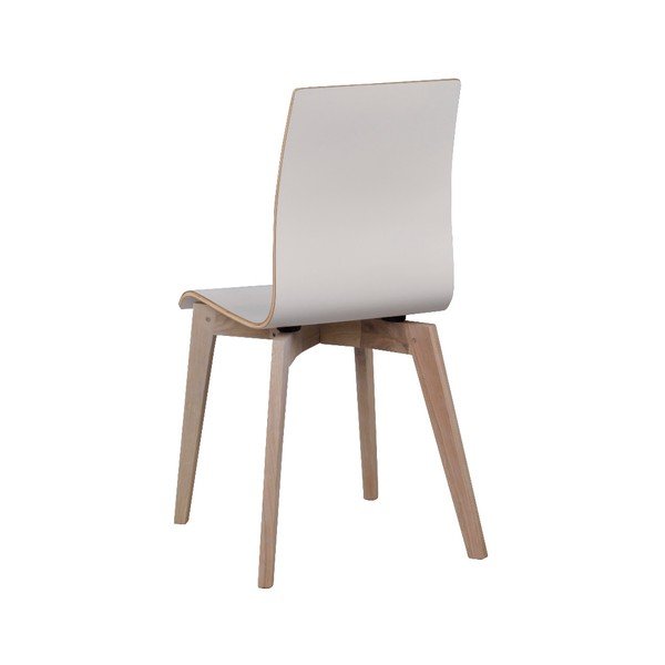 Scaun de dining cu picioare gri deschis Rowico Grace, alb-image-4