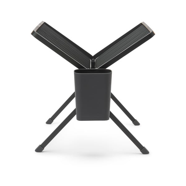 Scurgător de vase gri închis cu două nivele din metal 37x33 cm – Brabantia-image-4