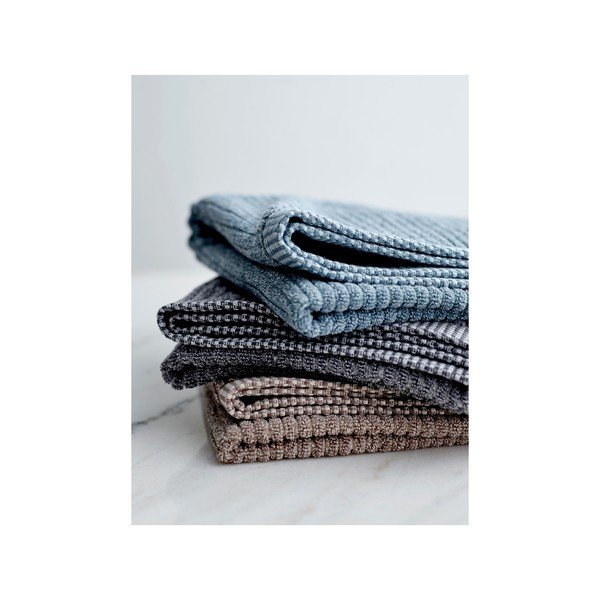 Prosop din bumbac organic Södahl Melange, 50 x 100 cm, gri-image-1