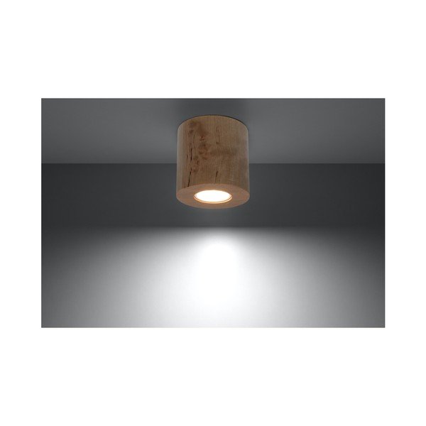 Plafonieră din lemn Sollux Roda, natural-image-2