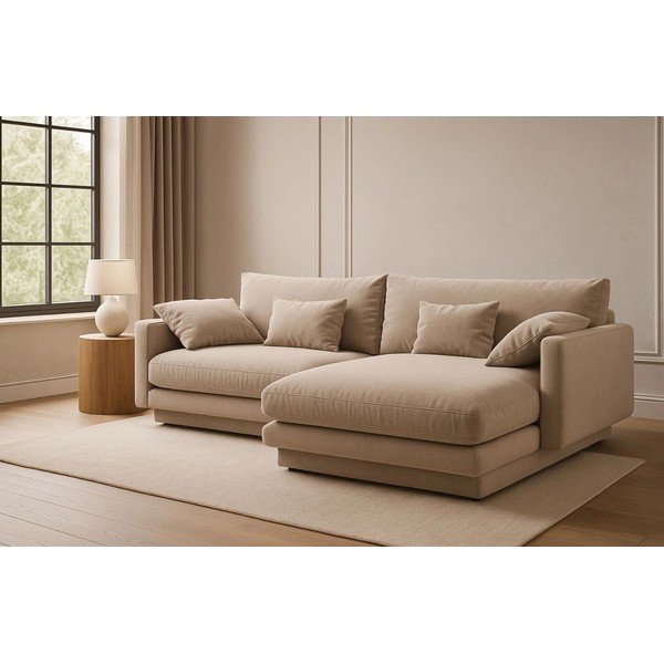 Colțar bej (cu colț pe partea dreaptă) Torino – Micadoni Home-image-1