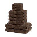 Prosoape de baie maro 10 buc. din bumbac din frotir Marina – DecoKing