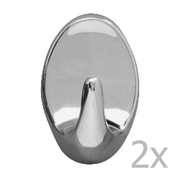 Set 2 cârlige de perete Wenko Maxi Hooks Chrome-image-1