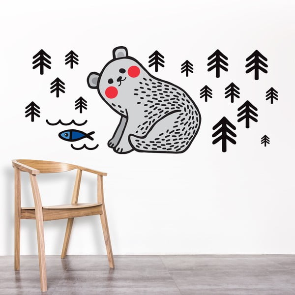 Autocolant pentru perete Baby Bear, 50x70 cm