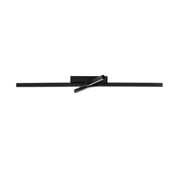Plafonieră negru-mat LED cu intensitate reglabilă din aluminiu 50x100 cm Akro – Nova Luce