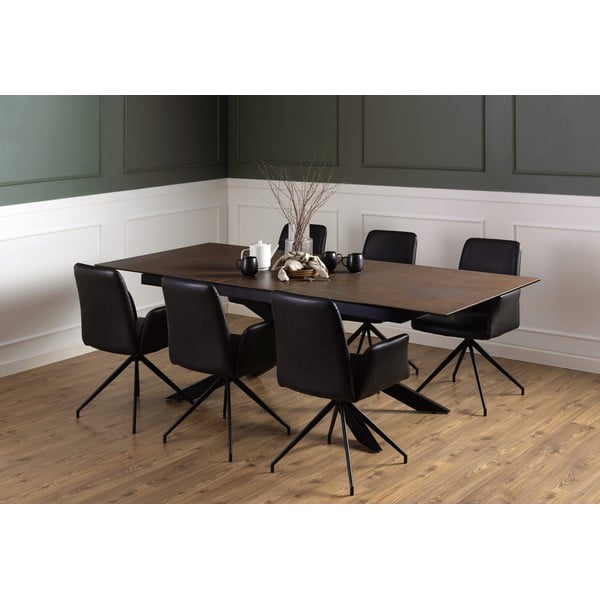 Masă de dining extensibilă din ceramică 100x240 cm Irwine – Actona-image-2