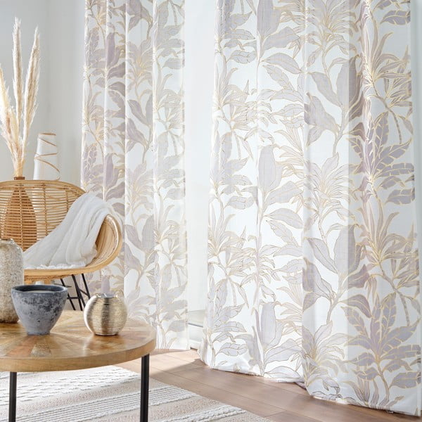 Perdea bej/aurie 135x240 cm Vayana – douceur d'intérieur-image-1