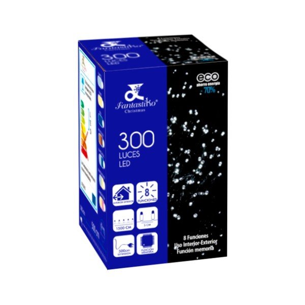 Șirag luminos cu LED-uri roz și bej, 300 de luminițe Casa Selección-image-2