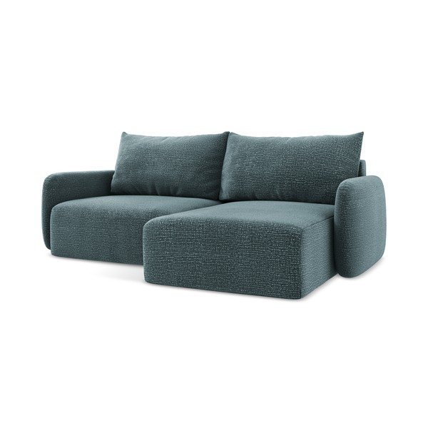 Colțar turcoaz extensibil/cu spațiu de depozitare (cu colț pe partea dreaptă) Kalena – Makamii-image-1