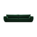 Canapea verde-închis cu tapițerie din catifea 248 cm Vanda – Mazzini Sofas