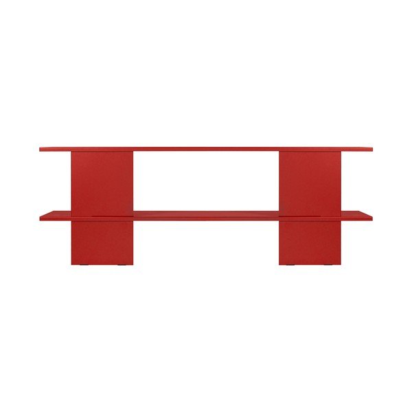 Etajeră roșie din metal 160x57x37 cm Hes – noo.ma-image-3