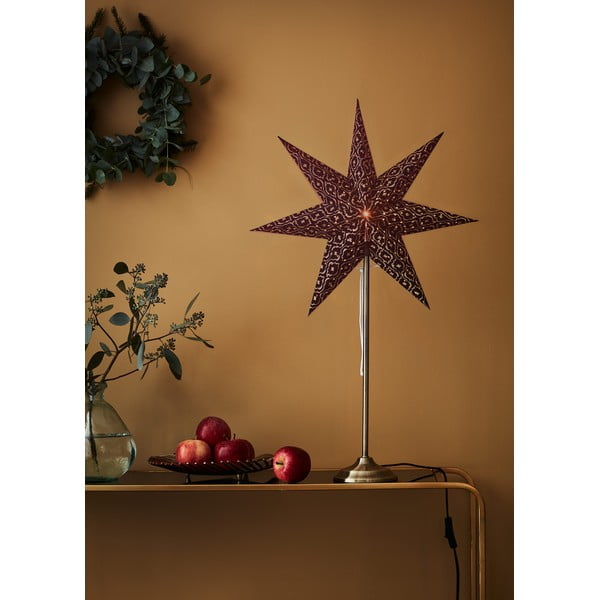 Decorațiune luminoasă burgundy ø 45 cm  cu model de Crăciun Baroque – Markslöjd-image-1