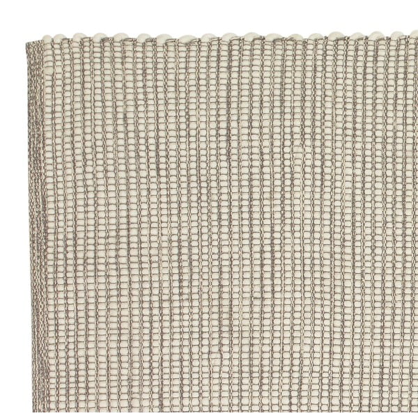 Covor gri deschis reversibil/țesut manual din amestesc de lână 200x300 cm Poppy – Hübsch-image-4