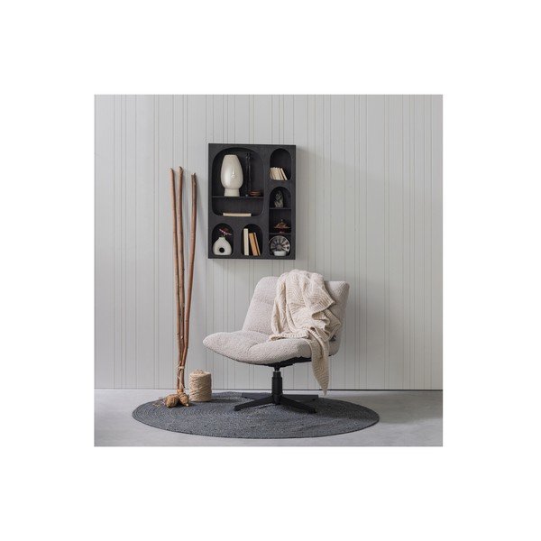 Covor gri rotund din iută ø 150 cm Ross – WOOOD-image-1