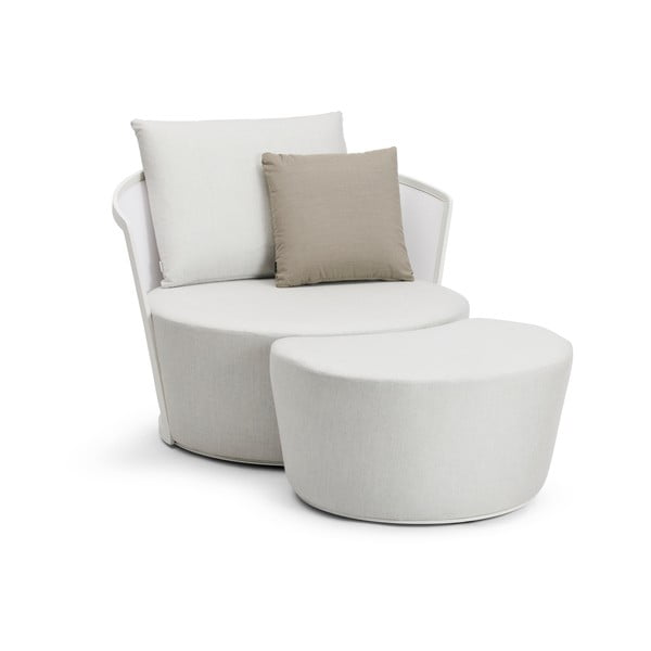 Fotoliu de grădină crem Cielo – Diphano-image-1