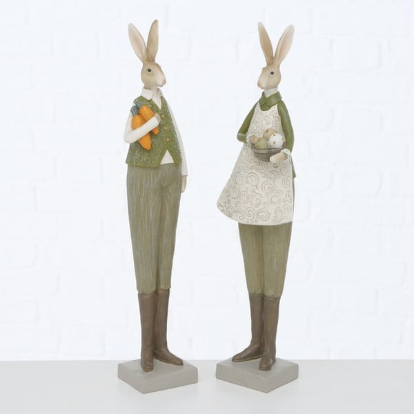 Set 2 decorațiuni cu model de Paște Boltze Mr. & Mrs. Rabbit