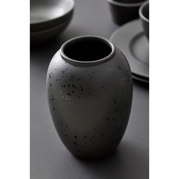 Vază neagră din gresie (înălțime 20 cm) Gastro  – Bitz-image-2