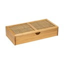 Organizator baie din bambus Wenko Allegre, 28 x 6 cm